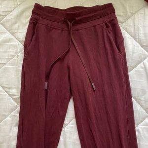 Maroon lulu joggers